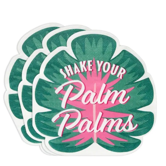 Assortment of tropical themed cocktail party napkins. - Picture 3 of 15